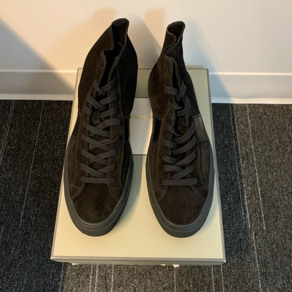 Men’s Tom Ford Suede High Top Sneakers, size 13 - Picture 2 of 6
